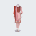 Onion Pink Printed and Erri Embroidered Cotton Shalwar Kameez