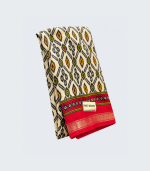 ইন্ডিয়ান ইক্কত সিল্ক শাড়ি