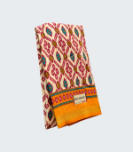 ইন্ডিয়ান ইক্কত সিল্ক শাড়ি - Image 3